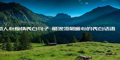 打动人心爱情表白句子 最浪漫最暖心的表白话语(70句)